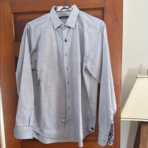 Hammermade Men's Blue Dress Shirt